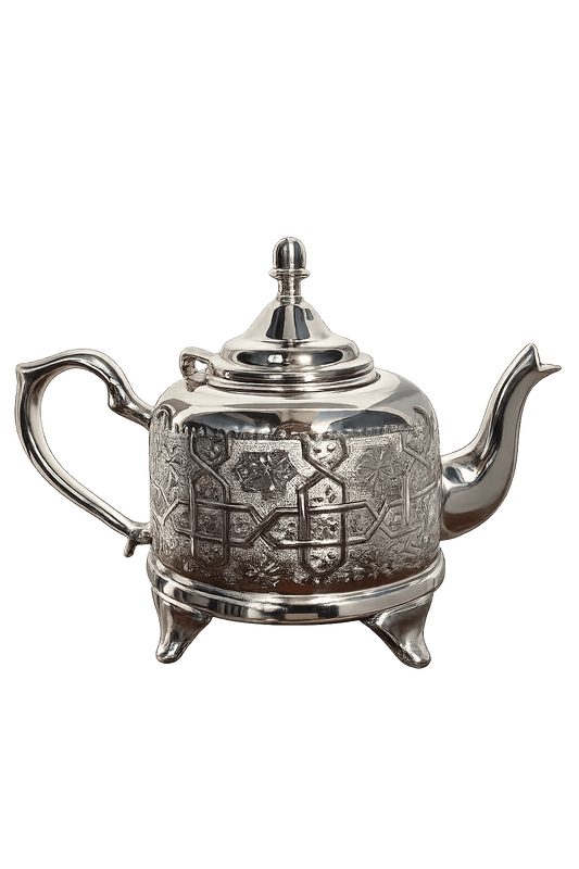 Handcrafted Moroccan copper teapot - Amira style