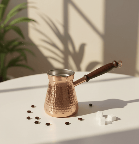 Royal Coffee Pot - Handcrafted Moroccan Copper by Cuivra