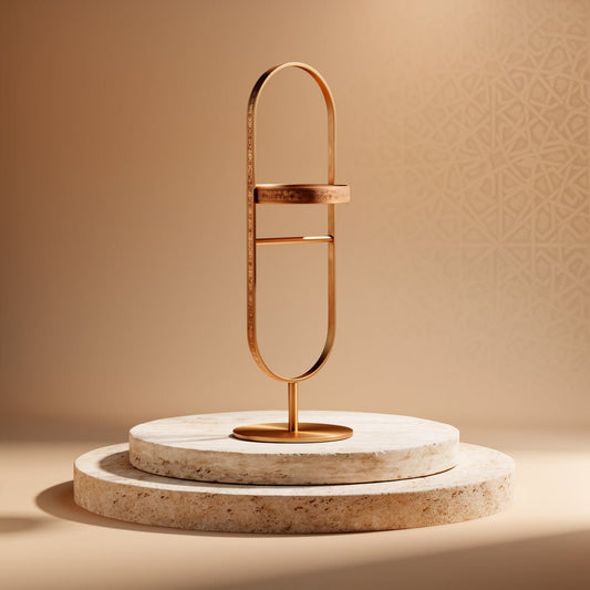 Towel Stand - Handcrafted Moroccan Copper by Cuivra