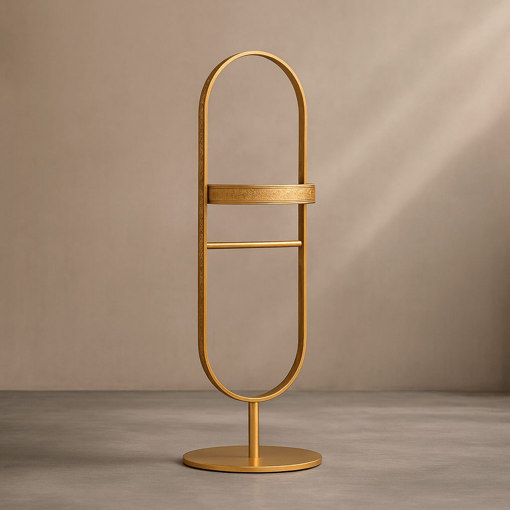 Towel Stand - Handcrafted Moroccan Copper by Cuivra