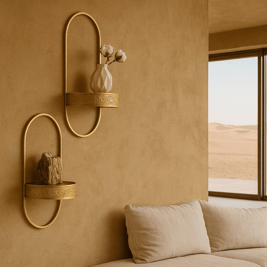 Wall Shelves - Handcrafted Moroccan Copper by Cuivra