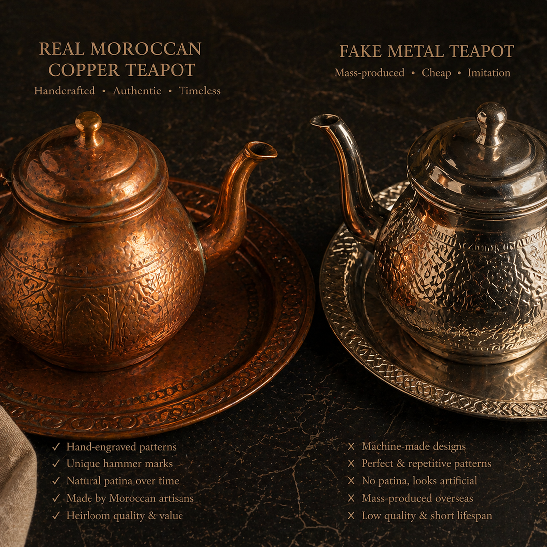 How to Identify Real Moroccan Copper vs Fake - Expert Guide