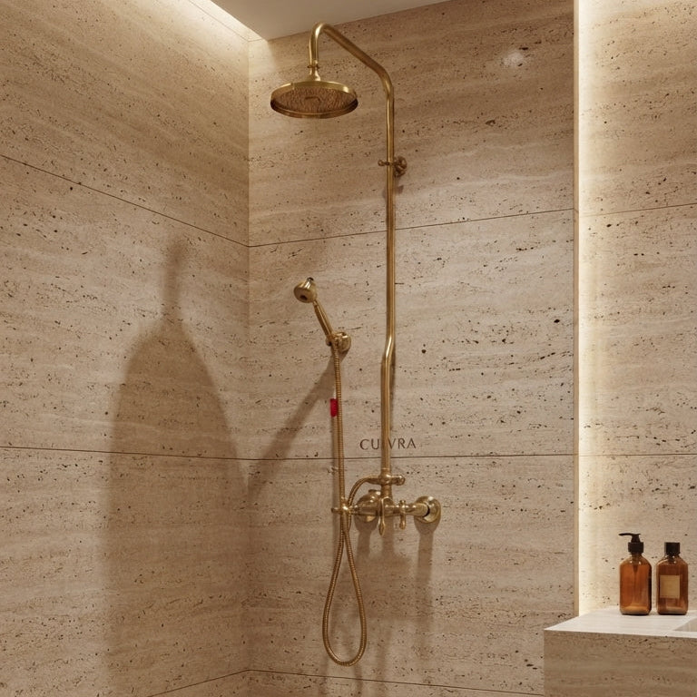Oasis Royal Pure Copper Rain Shower Column | Luxury Shower System
