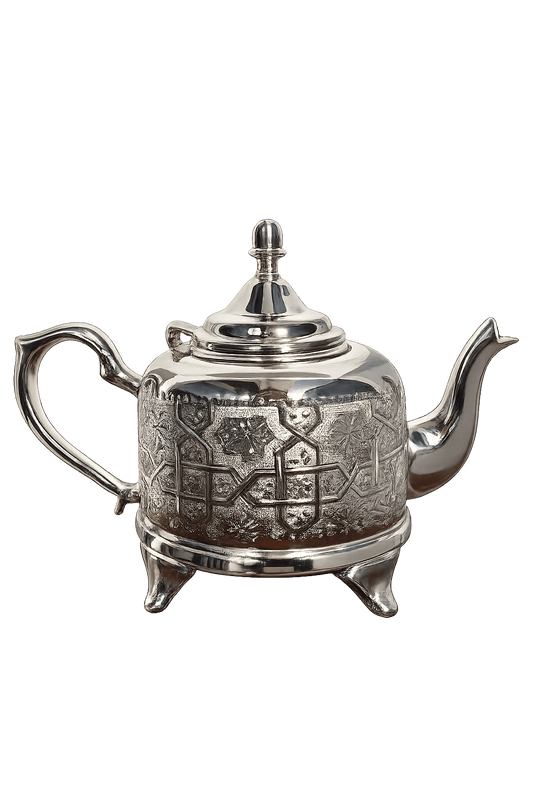Handcrafted Moroccan copper teapot - Amira style
