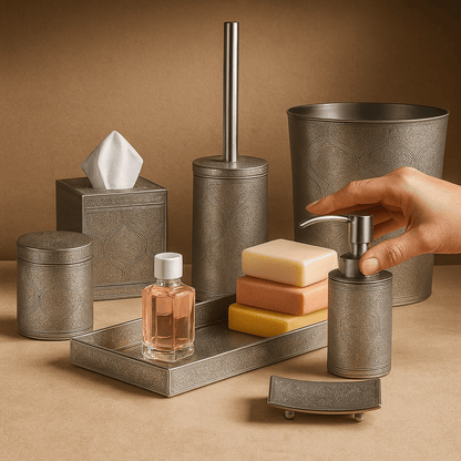 Bath Set - Handcrafted Moroccan Copper by Cuivra