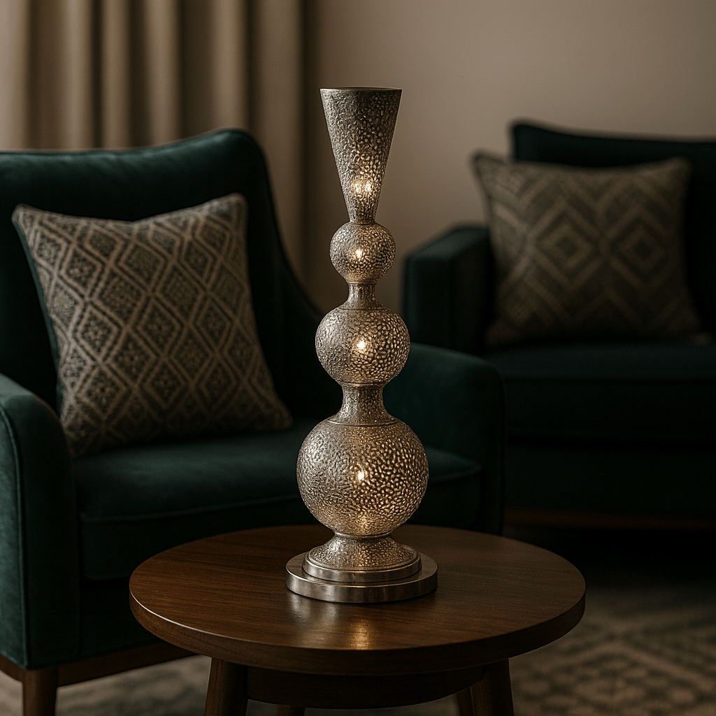 Filigree Lamp - Handcrafted Moroccan Copper by Cuivra