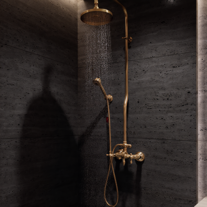 Oasis Royal Pure Copper Rain Shower Column | Luxury Shower System