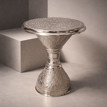 Riad Side Table - Handcrafted Moroccan Copper by Cuivra