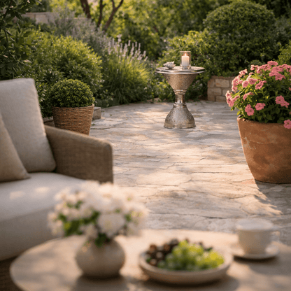 Riad Side Table - Handcrafted Moroccan Copper by Cuivra