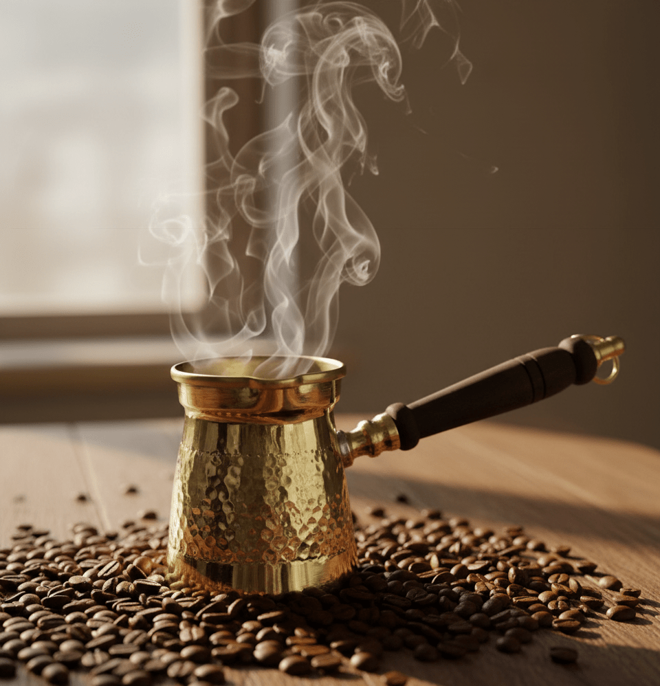 Royal Coffee Pot - Handcrafted Moroccan Copper by Cuivra