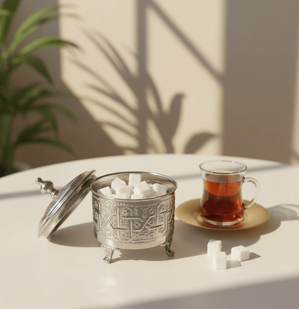 Royal Sugar Bowl - Handcrafted Moroccan Copper by Cuivra