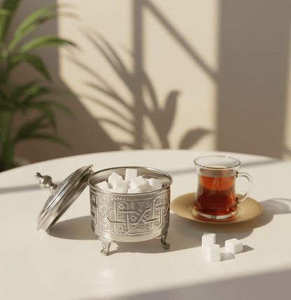 Royal Sugar Bowl - Handcrafted Moroccan Copper by Cuivra