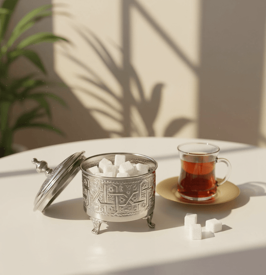 Royal Sugar Bowl - Handcrafted Moroccan Copper by Cuivra