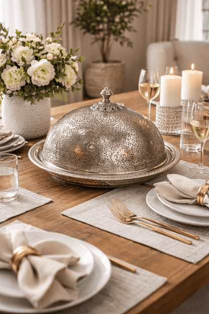 Sultan’s Table Dome - Handcrafted Moroccan Copper by Cuivra