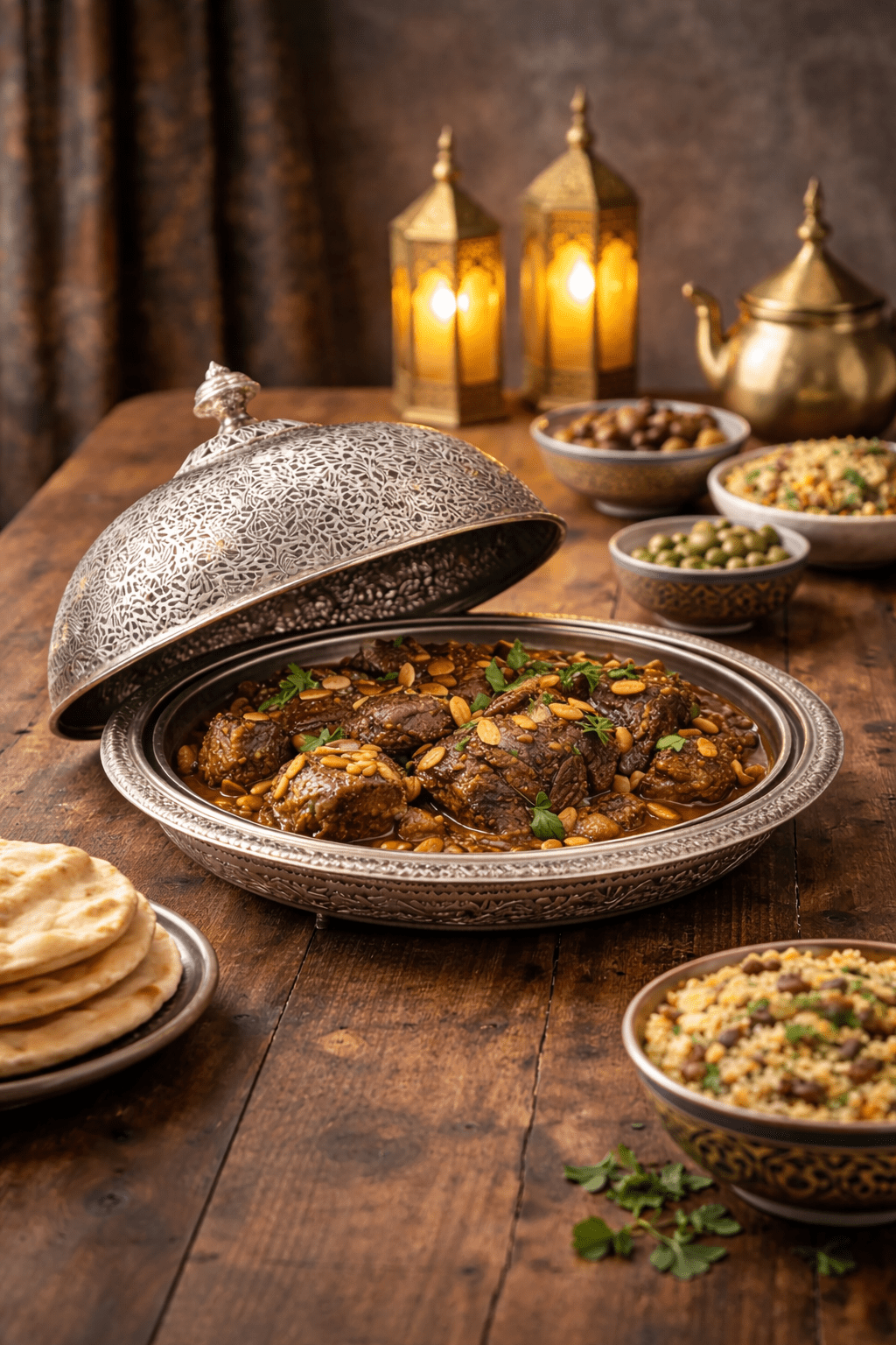 Sultan’s Table Dome - Handcrafted Moroccan Copper by Cuivra