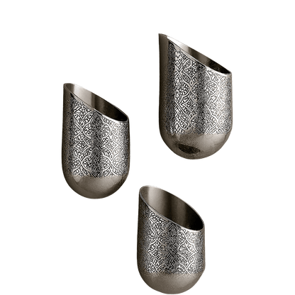 Wall Planter Set - Handcrafted Moroccan Copper by Cuivra