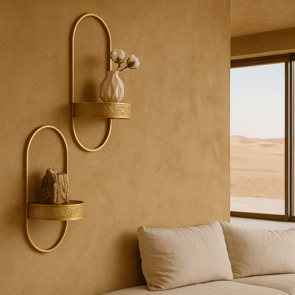 Wall Shelves - Handcrafted Moroccan Copper by Cuivra