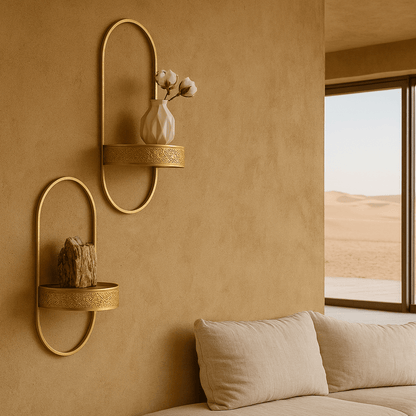 Wall Shelves - Handcrafted Moroccan Copper by Cuivra