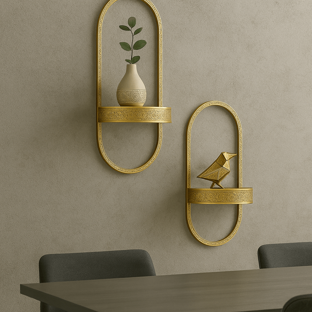 Wall Shelves - Handcrafted Moroccan Copper by Cuivra