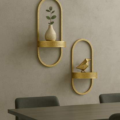 Wall Shelves - Handcrafted Moroccan Copper by Cuivra