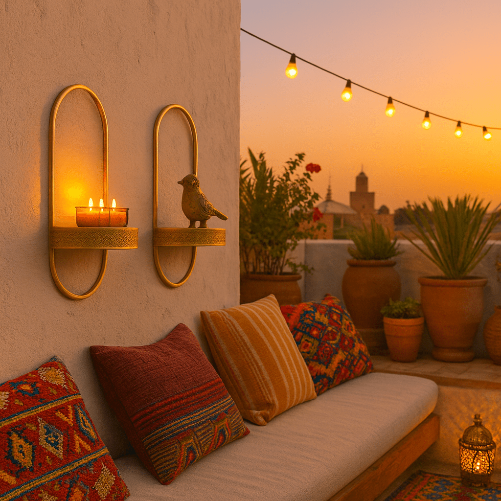 Wall Shelves - Handcrafted Moroccan Copper by Cuivra