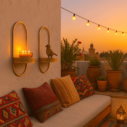 Wall Shelves - Handcrafted Moroccan Copper by Cuivra