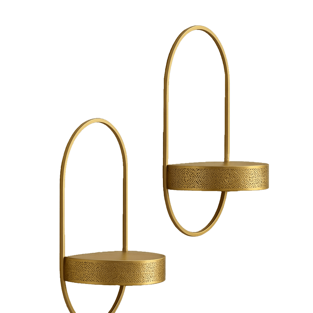 Wall Shelves - Handcrafted Moroccan Copper by Cuivra