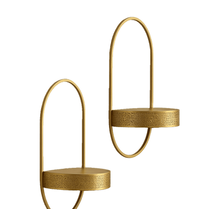 Wall Shelves - Handcrafted Moroccan Copper by Cuivra